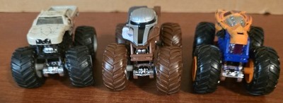 Hot Wheels Monster Jam Mega Bite Cyborg Brutus 1:64 Truck (LOT OF 3)