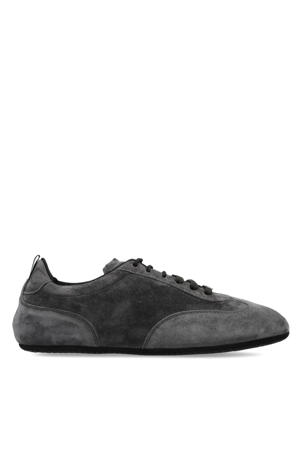 MAX MARA Stecca Gray Suede Sneakers New & Authentic