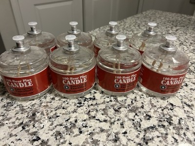 Emergency Essentials 100-Hour Plus Emergency Candles Lot of 8 BePrepared