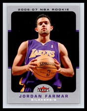 2006-07 Fleer #220 Jordan Farmar Rookie Card RC Los Angeles Lakers. rookie card picture