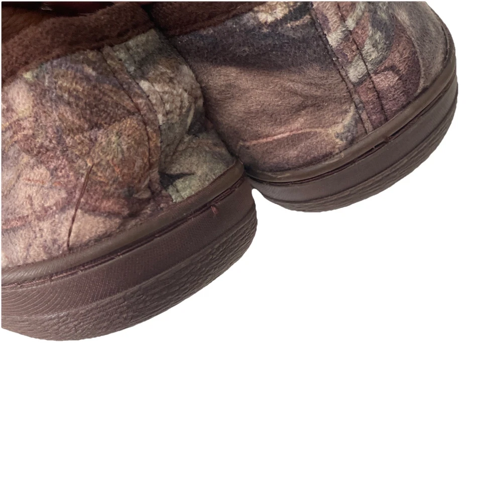 Новый с Ярлыками Mossy Oak камуфляж тапочки мужской размер XL (13-14) коричневый/зеленый - Изображение 3 из 4