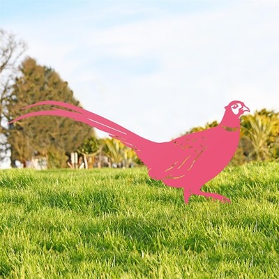 Neue Fasansilhouette mit Ringausschnitt - rosa