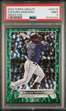 2022 Topps Update - Elehuris Montero #US110 Green Foil /499 (RC) PSA 9 Mint