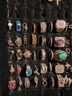costume jewelry lot vintage Rings Cuff Links Pins