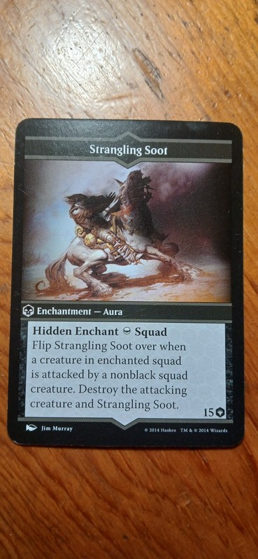 MTG: Arena of the Planeswalker  Replacement Spell Card -  Strangling Soot