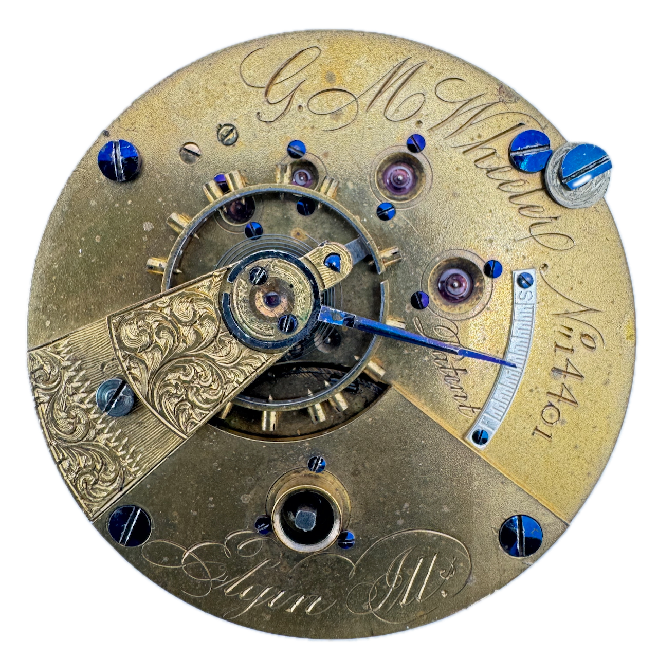 Antique 18s 1868 Elgin 1 11 Jewel Key Wind Pocket Watch Movement 57 USA