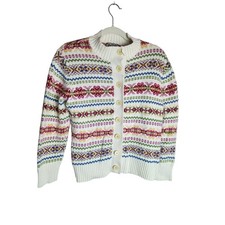 Tiara International vtg button front cardigan sweater sz M cottagecore Y2K