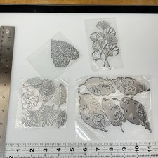 SIZZIX Metal Cutting Dies Lot - Leaf, Botanic...