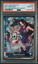 2025 ONE PIECE PROMOS PSA MAGAZINE EXCLUSIVE #038 BOA HANCOCK PSA 10
