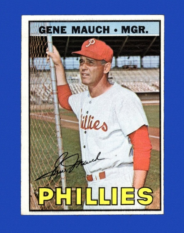 1967 Topps Set-Break #248 Gene Mauch EX-EXMINT *GMCARDS*