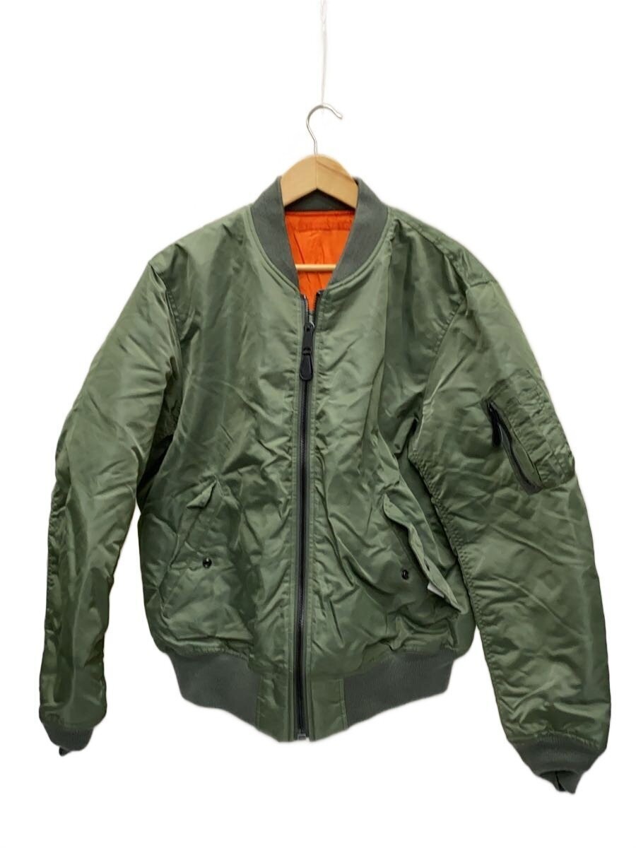 AVIREX Flight Jacket Nylon Khaki Plain Used