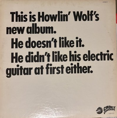 This is Howlin  Wolf's New Album LPS-319 VG/G