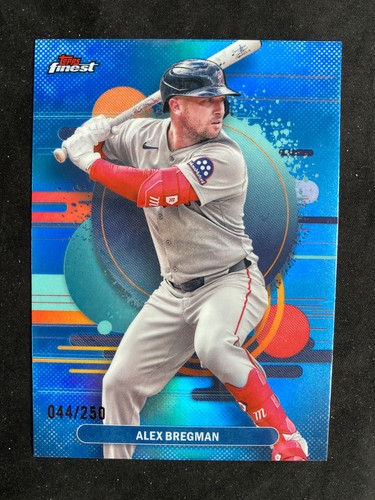 2025 Finest Sky Blue Refractors #150 Alex Bregman 044/250 Boston Red Sox