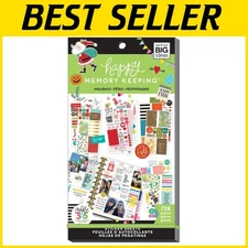 Big Planner Holiday Value Pack - 30 Sheets, 738 Festive Stickers for Scrapbooks