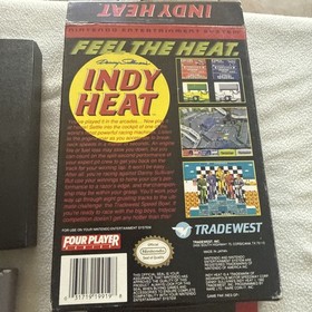 COMPLETO Danny Sullivan's INDY HEAT Nintendo NES manuale CIB BOX cartuccia RACING