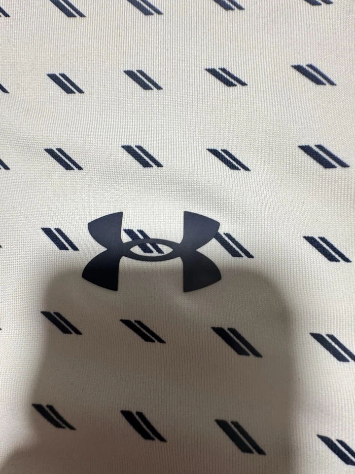Under Armour Playoff 2.0 Deuces Print Golf Polo Shirt Mens XL Used Excellent Con - Image 4 of 4