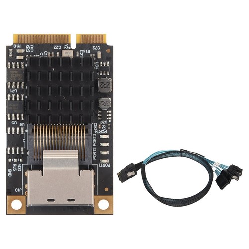 Mini PCIE Expansion Card 4 3.0 6Gb/s NCQ AHCI 1.0 88SE9215 Expa FY - Afbeelding 3 van 22