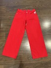 Wild Fable Women's Red Low-Rise Wide Leg Baggy Jeans Size 6 Reg (30X31) NWT! — photo 1
