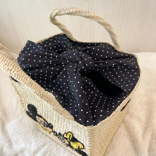 Beautiful limited edition BEAMS BOY 45th Disney abaca basket bag - Picture 10 of 10