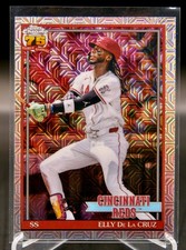 2026 Topps Series 1 Elly De La Cruz #91C-80 1991 Topps Chrome Silver Pack Mojo