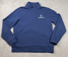Nike Sweatshirt Mens Large Navy Blue 1/2 Zip Club Fleece Pullover Golf DX6718