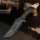 9.1" Collector Damascus Hunting Bush craft Full tang Knife + Resin Handle — photo 2