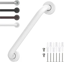 Grab Bars for Wall White Safety Shower Grab Bars for Seniors Elderly Handicapped