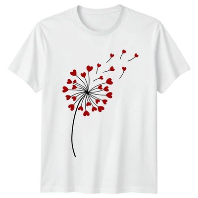 Make A Wish And Spread The T-Shirt Pusteblume Herz Liebe Valentinstag