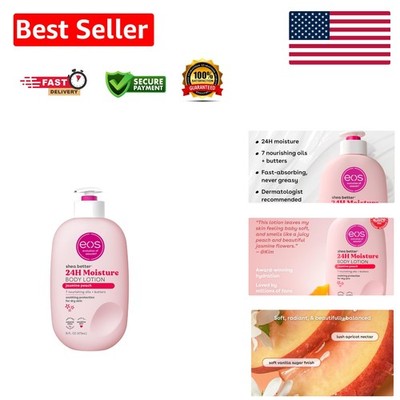 Luxurious Jasmine Peach Body Lotion - 24-Hour Moisture & Natural Shea, 16 fl oz