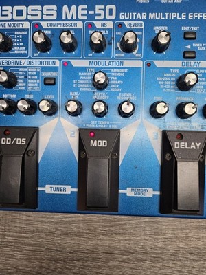 Boss ME-50 Guitar Effects Pedal Multi Power Tested Only Read