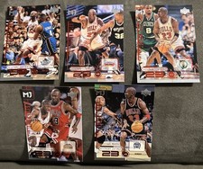 Upper Deck Micheal Jordan-The Jordan Files-Chicago Bulls-5 Card Lot. No Dupes