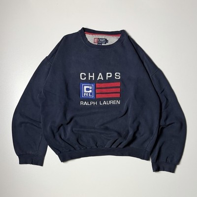 Vintage 90s CHAPS Ralph Lauren Sweater | Navy Blau | Gr. L | Pullover