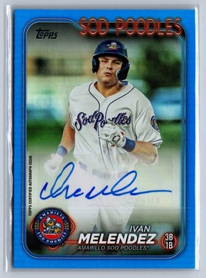 Ivan Melendez 2024 Topps Pro Debut #PD-22 Autographs Blue #/150
