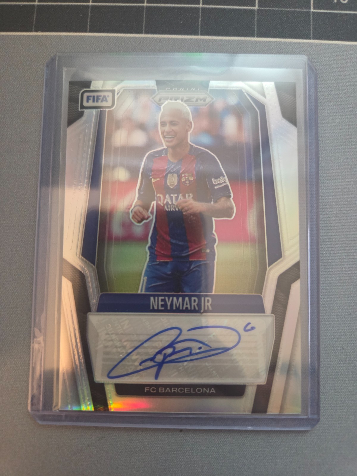 Neymar Jr Auto Silver 7/49 2025-26 Panini Prizm FIFA Soccer