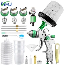 HVLP Air Paint Spray Gun Kit for Automotive Car Auto Primer 1.4/1.7/2.0MM Nozzle