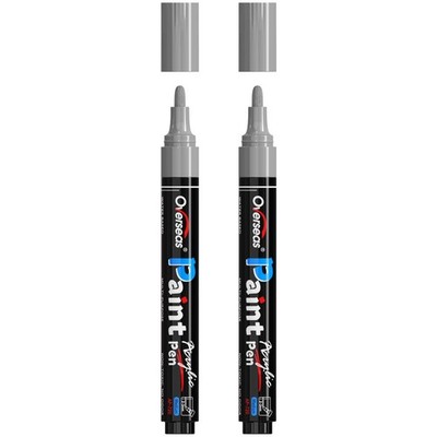Permanent Acrylic Paint Markers 2-Pack Metallic & Assorted Colors Medium Tip Set