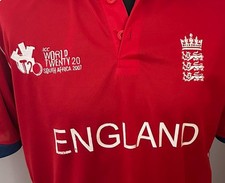ENGLAND CRICKET SHIRT ICC WORLD T20 2007 SIZE MEDIUM