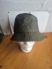 Vintage Barbour A115 Waxed Bucket Hat Men’s Large Green Waterproof Classic