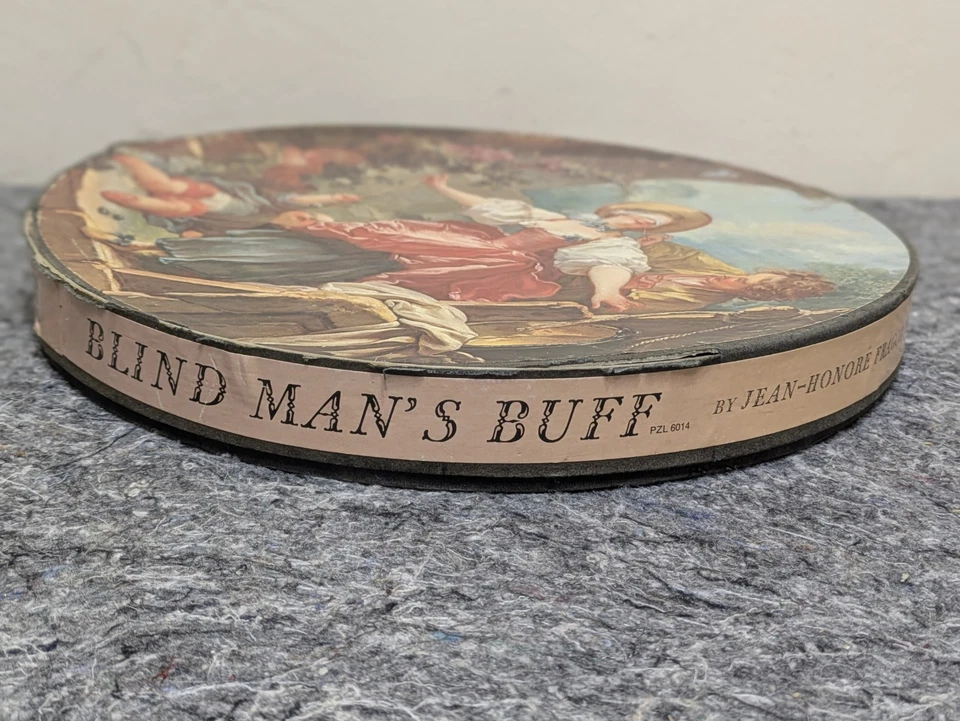 Springbok Circular Jigsaw Puzzle "Blind Man's Buff" 1968 Vintage 14" Round - Image 3 of 4