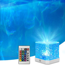Ocean Wave Projector Light,16 Colors Water Ripple Romantic Ambient Lighting Nort