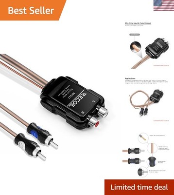 2-Channel RCA Stereo Ground Loop Noise Isolator Car Amplifier Filter Audio Si...