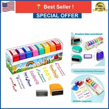 Teacher Stamps Self Inking Classroom Grading Stamps Set Reward Parent Signature