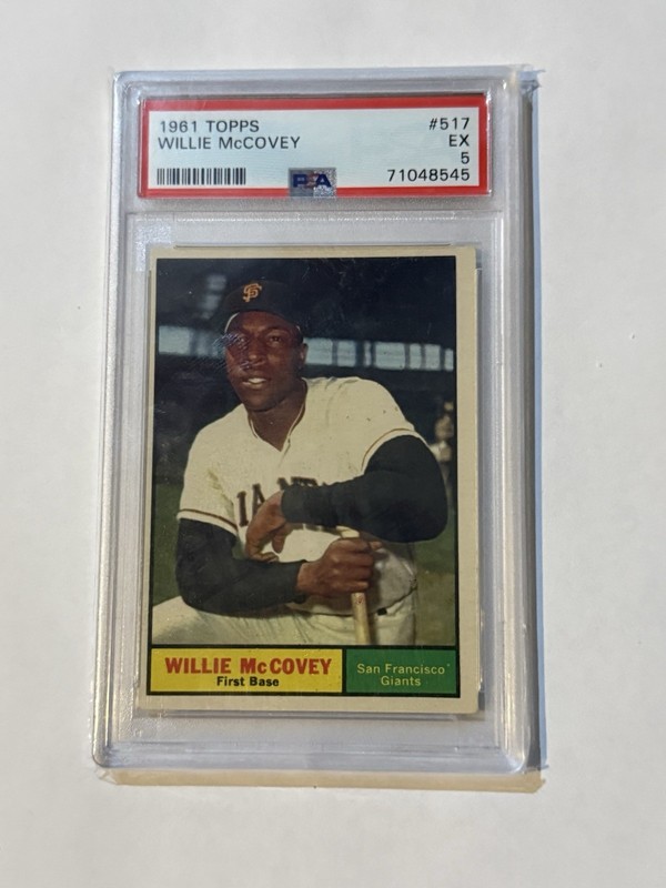 1961 Topps - Willie McCovey #517, PSA 5
