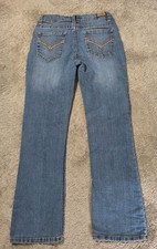 Jordache Bootcut Jeans Girls Size 8 Adjustable Waist Stretch 22 X 25 Free Ship