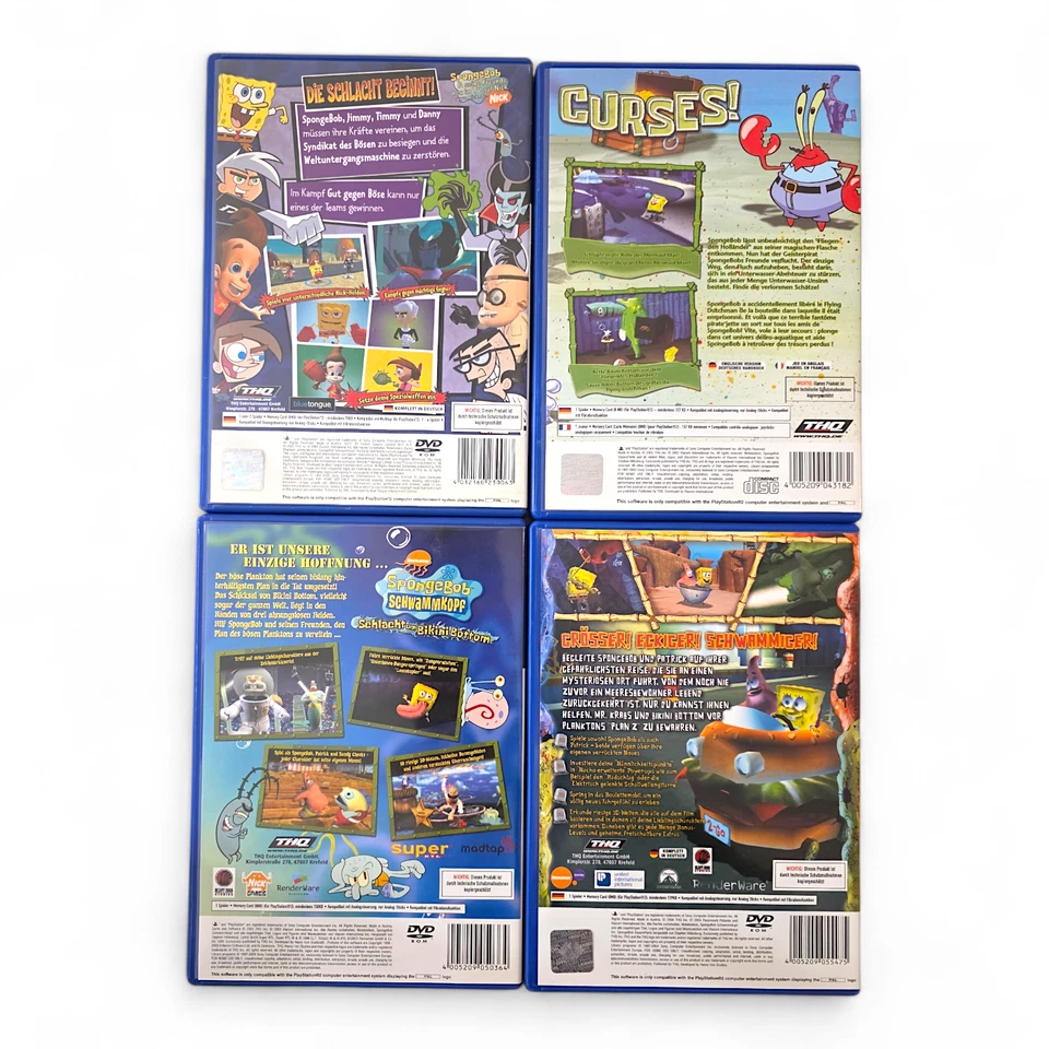 PS2 SpongeBob Bundle • 4 Spiele Set • Film, Bikini Bottom, Dutchman, Dick & Dünn - Bild 4 von 4