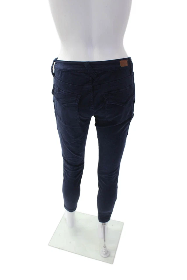 Pantalones de mezclilla Joie Jeans para mujer Park pierna ajustada cargo azul marino algodón talla 27 Foto 3 de 4