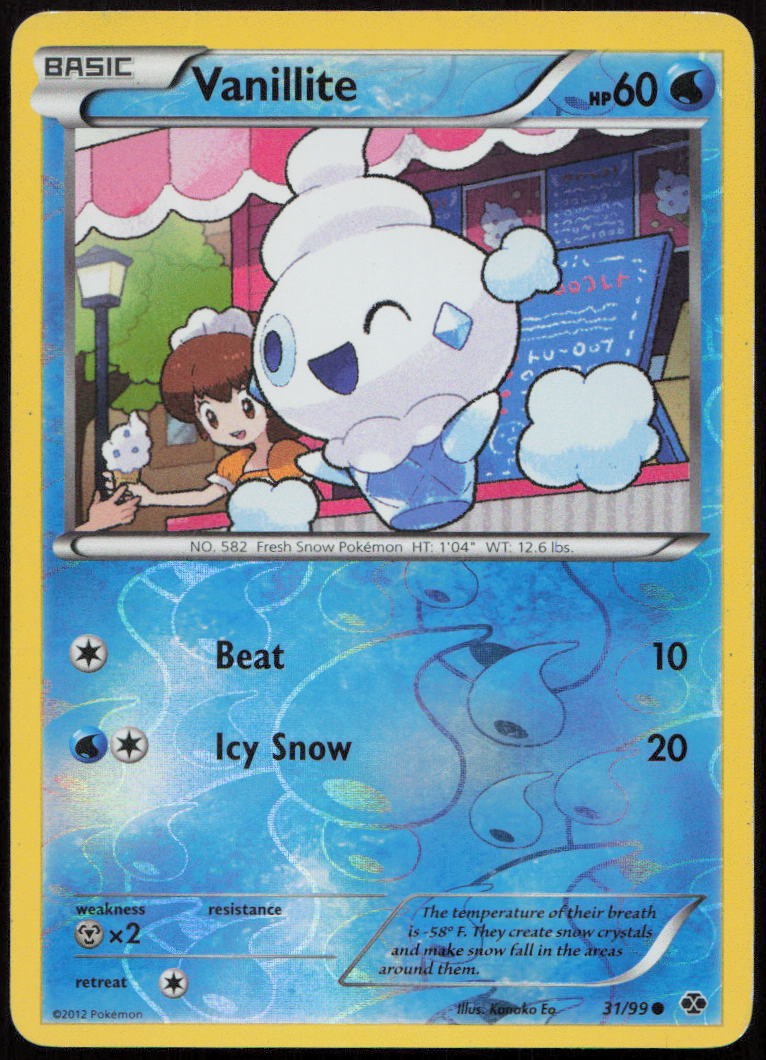 Vanillite 31/99 HP Next Destinies Common Reverse Holo Pokemon