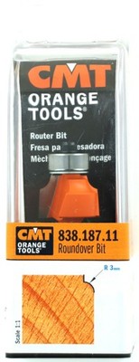 CMT 838.187.11 Abrundfräser 18,7 mm R3 hartmetallbestückt mit Lager ¦ Neu