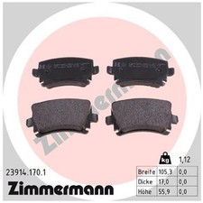 Satz Bremsbeläge Bremsklötze hinten für VW Scirocco 3 137 Touran 1T1 | 334510
