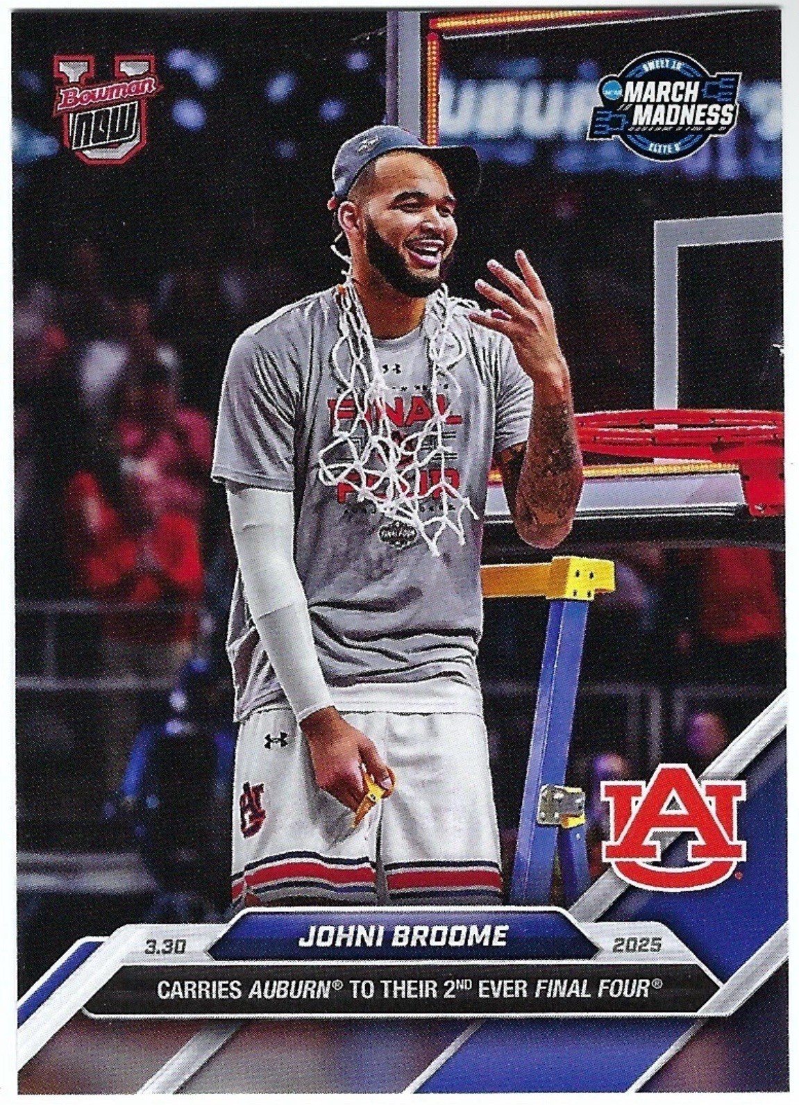 2024-25 Bowman U Now #105 JOHNI BROOME Auburn